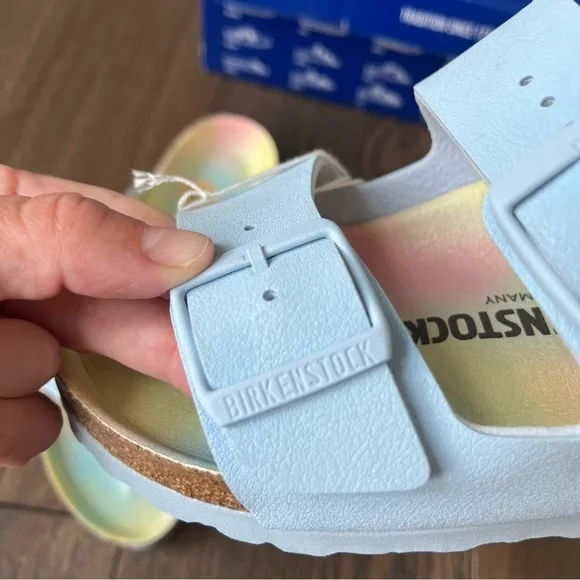 Birkenstock Arizona vegan sandals, sky blue size 38 - Picture 7 of 14